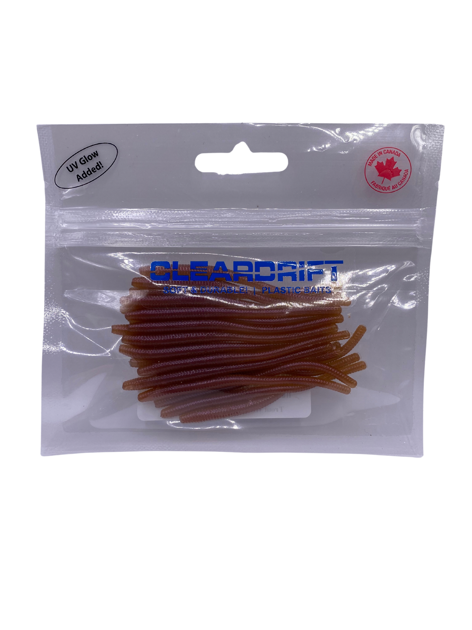 Trout Worms: Clear Red – Cleardrift Tackle Shop